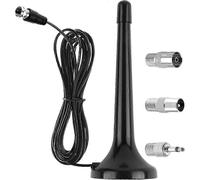 FM Radio Antenna for Stereo System and AV Receiver - Universal Indoor Antenna with Extension Cable