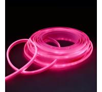 FM2018XSL LED Luce Nastro Luminose,Autoadesiva Impermeabile in Silicone Flessibile Plug-and-Play,Decorazione Domestica Interna ed Esterna(Rosa,10M)