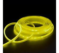 FM2018XSL LED Luce Nastro Luminose,Autoadesiva Impermeabile in Silicone Flessibile Plug-and-Play,Decorazione Domestica Interna ed Esterna(Giallo oro,10M)