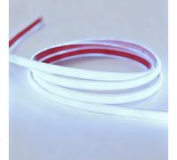 FM2018XSL LED Luce Nastro Luminose,Autoadesiva Impermeabile in Silicone Flessibile Plug-and-Play,Decorazione Domestica Interna ed Esterna(Luce bianca,10M)