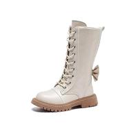 FM2018XSL Ragazze Ginocchio Zip Stivali da Equitazione Faux Foderato in Pelliccia Basso Scarpe Invernali
