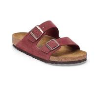 FM2018XSL Sandali piatti cuoio reale, lettino in sughero, sandali da donna con schiuma di memoria e supporto per la cornice, Vacation Essentials Slides per donna
