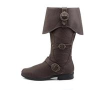 FM2018XSL Stivali Pirati Uomini stivali Rinascimentali Medievali,Cosplay, Halloween, Vichinghi, Caraibi pirati, Scarpe da Equitazione