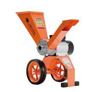 FM4DDE-EU-ADJ Cippatrice Elettrica 4hp con Tramoggia Rotante - Trasmissione Diretta, Compatta e Portatile - Sminuzza Rami fino a 50 mm di Diametro con Sistema Anti-Blocco Migliorato e Spina EU