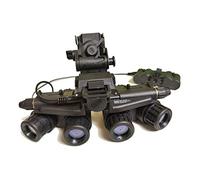 FMA Airsoft Caccia Tactical No Function GPNVG 18 Night Vision Goggles fittizio Binocolo NVG Modello con L4G24 Plastica Casco Mount Nero Set