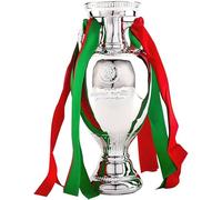 Fmarche Trofeo dei Campioni Europei di Calcio Coppa Delauna Replica Trofeo di Calcio in Resina Collezione di Memorie di Decorazioni per Casa Ufficio Regali per Fan (34 cm) (34 cm)