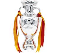 Fmarche Trofeo dei Campioni Europei di Calcio Coppa Delauna Replica Trofeo di Calcio in Resina Collezione di Memorie di Decorazioni per Casa Ufficio Regali per Fan (34 cm)