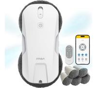 Fmart T11 - Robot pulitore di finestre, sistema a quattro vie, sicurezza tripla, navigazione intelligente, telecomando, per tutte le superfici lisce, 7 panni