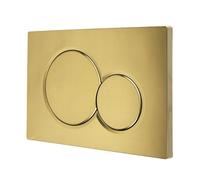 FMBC Placca di Comando a Doppio Scarico Compatibile con Geberit Sigma Placca di Scarico Doppia cromata for Cassetta 115.770 Accessori da Bagno (Color : Matt Gold)