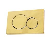 FMBC Placca di Comando a Doppio Scarico Compatibile con Geberit Sigma Placca di Scarico Doppia cromata for Cassetta 115.770 Accessori da Bagno (Color : Gold)