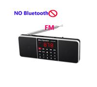 (FMBlack NO Bluetooth) Radio portatile digitale AM FM Altoparlante Bluetooth Lettore MP3 stereo TF