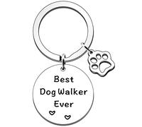FMCC Portachiavi per cani e amanti dei cani, regalo per cani e amanti del miglior camminatore di sempre portachiavi per proprietari di animali domestici, Taglia unica, Portachiavi