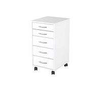 FMD Mobel Cassettiera ufficio 33 x 38 x 63.5cm, Bianco