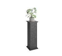FMD Möbel FMD Accent Table End with Door Side Hallway Nightstand Grey vidaXL Colonna Decorativa, Truciolato, Grigio, ca. 30 x 30 x 89 cm