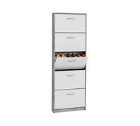 FMD Möbel Scarpiera, truciolato, Cemento La/Bianco, ca. 58,5 x 168,3 x 17