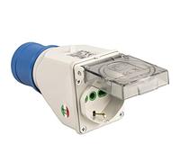 FME 15541 Adattatore Cee, Schuko, 73108, Blu
