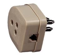 FME 22.170 SPINA TELEFONICA + PRESA PLUG 6-4C