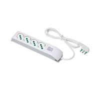 Multipresa scarpetta Fanton con 4 prese bipolari schuko Bianca 410100