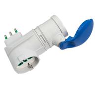 FME ADATTATORE INDUSTRIALE SPINA ITALIANA 2P+T 16A DA S17 A 1P40+1P. CEE BLU