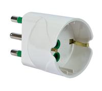 Fme Adattatore Schuko Spina 2P+T 16A-Presa Schuko 2P+T