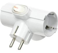 Fme Adattatore Triplo Schuko Spina 2P+T 3 Prese 16A Bianco