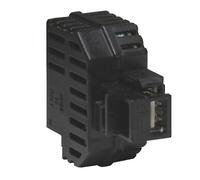Fme Alimentatore USB 2,1A da incasso con aggancio Keystone nero