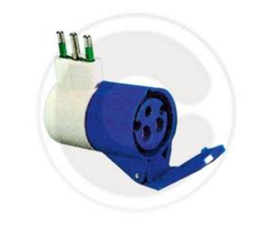 Fme art 73.000 adattatore industriale semplice 220V 16 T a 2p + T blu