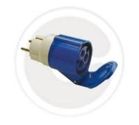 Fme art 73.001 adattatore industriale semplice schuko 220V 2p + T blu