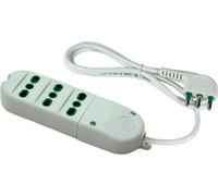 Fanton Multipresa 3 Prese Bipasso Italiane 2p+t 16a Cavo 1,5 M. 3g1 H05vv-F Spina A Squadra Italiana