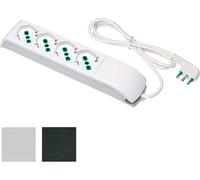 Multipresa scarpetta Fanton con 4 prese bivalenti schuko bianca 410110