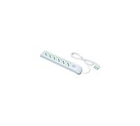 Fme Multipresa 6 Posti Schuko con Interruttore e Cavo 1,5m Bianco