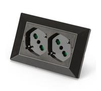 Fme Multipresa Universale da Incasso con Doppia Presa Bipasso Italiana Schuko Ne