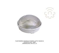 FME plafoniera tonda 62730 bianca E27 60W cm ø21,5 esterno