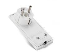 Fme Spina Schuko 16A 2P+T Salvaspazio Super Sottile Smontabile Angolata Bianco