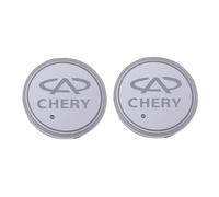 Fmesoo 2 PCS Portabevande Sottobicchieri,per Chery Tiggo 8 Arrizo GX5e7 Tiggo 3x5x LED 7 Colori Pad Tazza Ricarica Portabicchieri Auto Luce Tappetino Decorazione