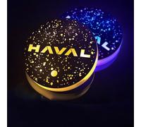 Fmesoo 2 PCS Portabevande Sottobicchieri,per HAVAL LED 7 Colori Pad Tazza Ricarica Portabicchieri Auto Luce Tappetino Decorazione,B