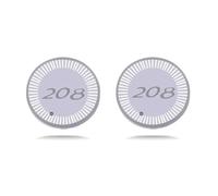Fmesoo 2 PCS Portabevande Sottobicchieri,per Peugeot 208 LED 7 Colori Pad Tazza Ricarica Portabicchieri Auto Luce Tappetino Decorazione,A