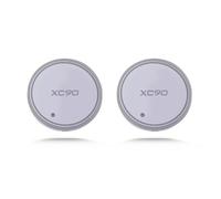 Fmesoo 2 PCS Portabevande Sottobicchieri,per Volvo XC90 LED 7 Colori Pad Tazza Ricarica Portabicchieri Auto Luce Tappetino Decorazione