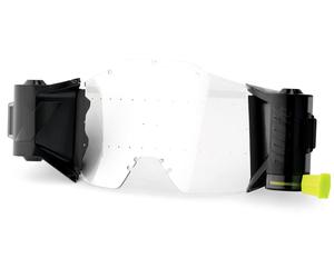 FMF Goggles PowerBomb/PowerCore, sistema roll-off male Nero Trasparente