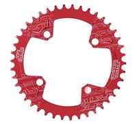 FMFXTR 104bcd in lega di alluminio 42t in barca per biciclette per una guida liscia (Rosso)