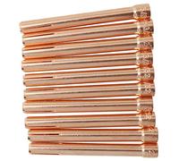 FMHXG 10PCS 3/32" 10N24 2.4mm TIG Collet Tips Ricambio per WP17 18 26 TIG Serie Torcia Saldatura, 10N24S Collet Stubby