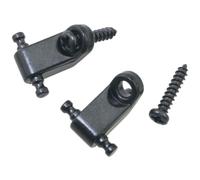 FMHXG 2 supporti per corde per chitarra elettrica, con fibbia stabilizzatrice a vite, con fibbia di bloccaggio a rullo, guida per corde per chitarra, colore nero