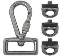 FMHXG 4PCS DSLR Hook Loop 1/4 Vite 3pcs In Lega di Zinco Camera Vite A Sgancio Rapido Filettato Fermo con Rondella
