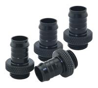 FMHXG 4PCS Tubo di Raffreddamento Ad Acqua Pagoda Raccordo Ottone G1/4 "per PC Sistema di Raffreddamento Ad Acqua Connettore Barb Nero