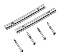 FMHXG - Barra di fissaggio per corde per chitarra, 2 pezzi, 44,8 mm, con 4 viti di montaggio, parti e accessori per chitarra elettrica, guida per albero della chitarra elettrica