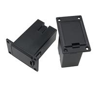 FMHXG - Batteria per chitarra attiva da 9 V, in plastica, colore nero, per chitarra elettrica, strumento di ricambio, per chitarra e basso, custodia per batteria per basso