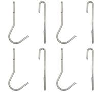 FMHXG Ganci a barra trasversale in acciaio inox A341 a S, per appendere utensili da cucina, pentole e padelle, armadi, ripostigli, bagni, garage, 8 pezzi