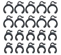 FMHXG Morsetto per cavo treppiede per trasmissione in diretta, 20 mm, diametro del tubo in plastica, clip per cavo dati da 25 mm, staffa compatibile con tablet, proiettore, microfono, supporto per