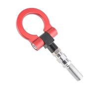FMIC.EU PERFORMANCE JR.SPEC occhiello di traino rotondo rosso, M18 x 2,5, gancio di traino pieghevole CNC in AL6061-T6 con bullone in acciaio e diametro interno di 48 mm, per motorsport Drift Rally