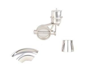 fmic.eu PERFORMANCE Set valvola di scarico controllata a pressione da 76 mm, valvola di scarico Vacuum Exhaust Valve, impianto di scarico per motorsport